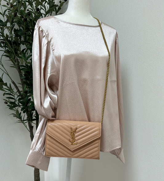 Beige crossbody