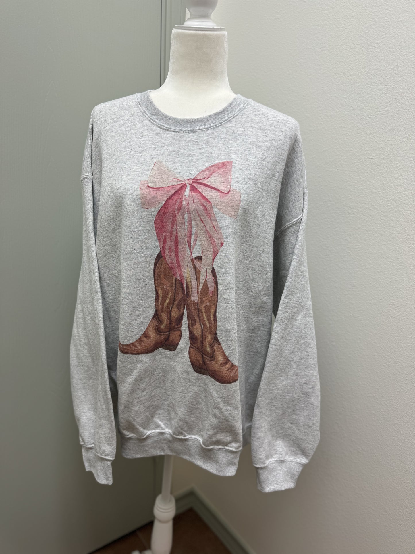 COWGIRL BOW SWEATSHIRT