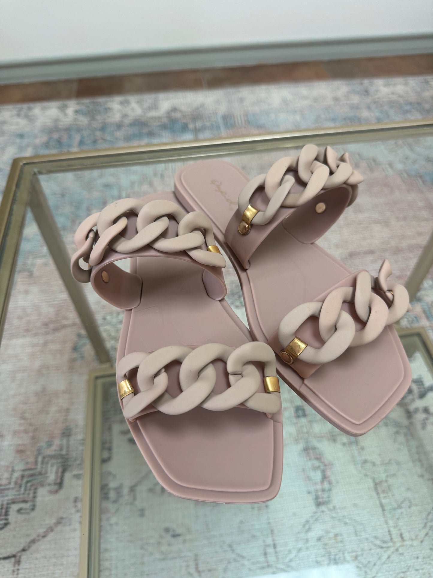 BLUSH JELLY SANDALS