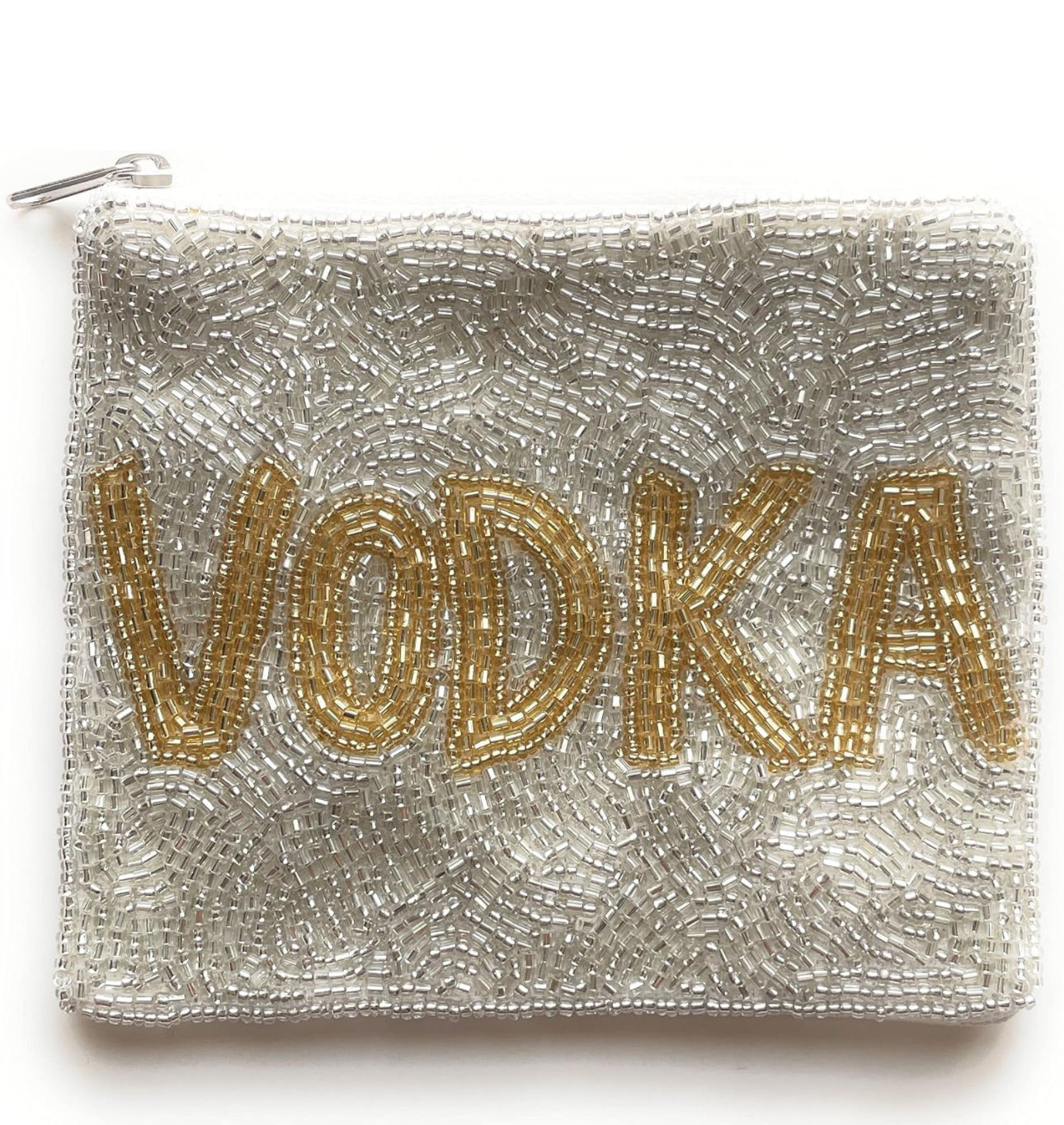 VODKA BEADED COIN PURSE